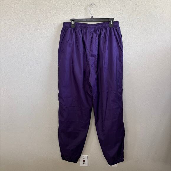 Vintage Adidas Purple Windbreaker Zipper Slit Jogger Pants Men's Size XL - Picture 6 of 12